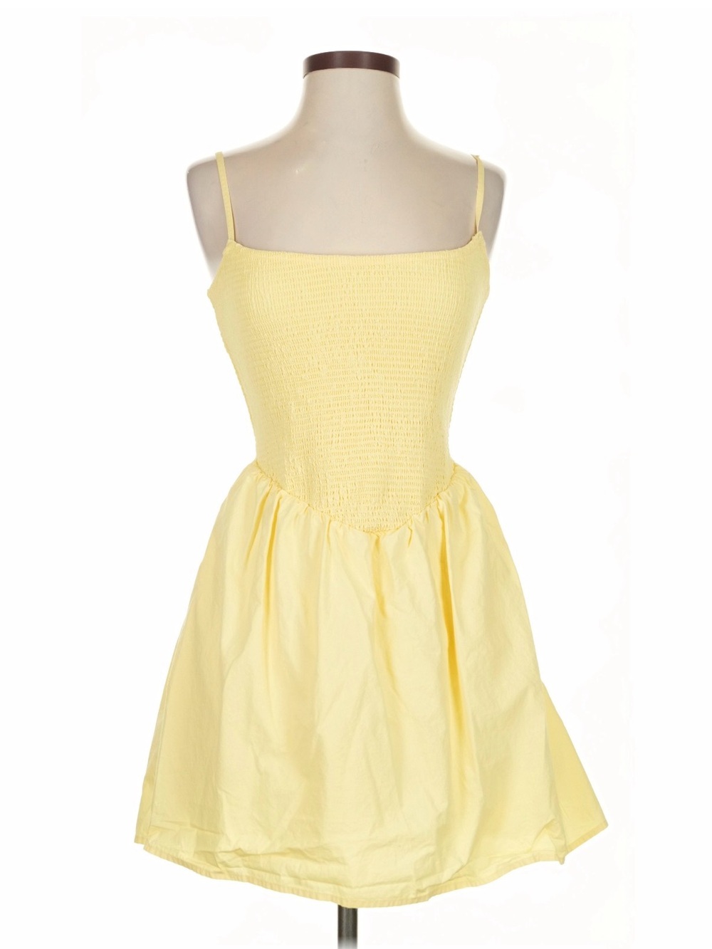 Abercrombie & Fitch Yellow Spaghetti Strap Sundress